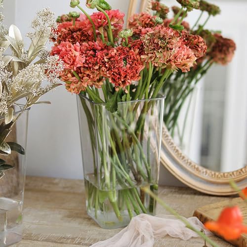 Seau à fleurs en acrylique transparent rond pour bouquet