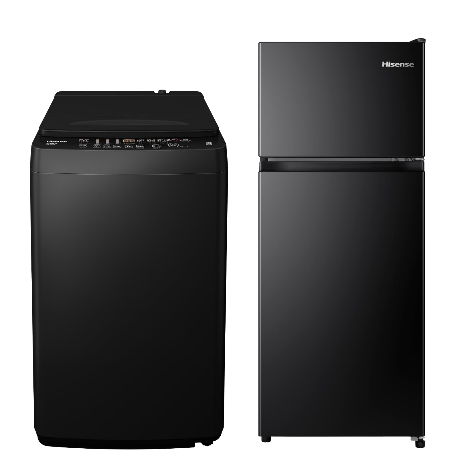 Amazon | 【新生活家電セット】ハイセンス 洗濯機 6kg 黒 & 冷蔵庫