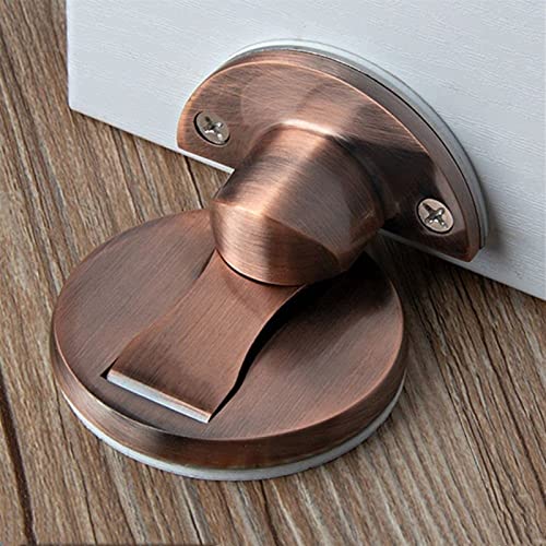 Batente de porta de aço inoxidável forte magnético montado na parede, batente de porta invisível, an