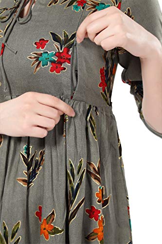 Image of AV2 Women's Rayon Relaxed Fit A Line Maternity Wear