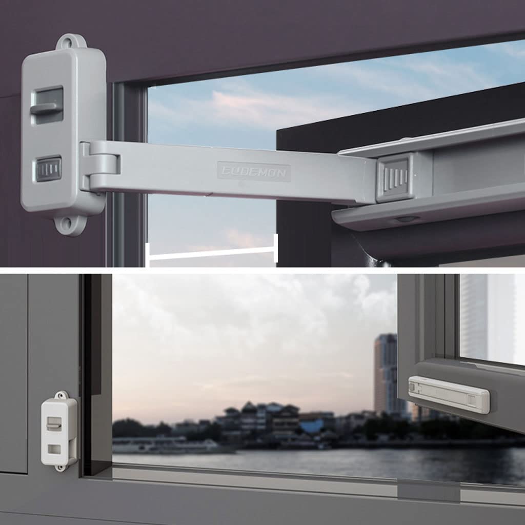 Cerraduras de Seguridad para niños con restrictor de Ventana,Cerraduras de Seguridad para Ventana Autoadhesivas,Restrictor de Ventana a Prueba de niños,Cerraduras de restrictor de