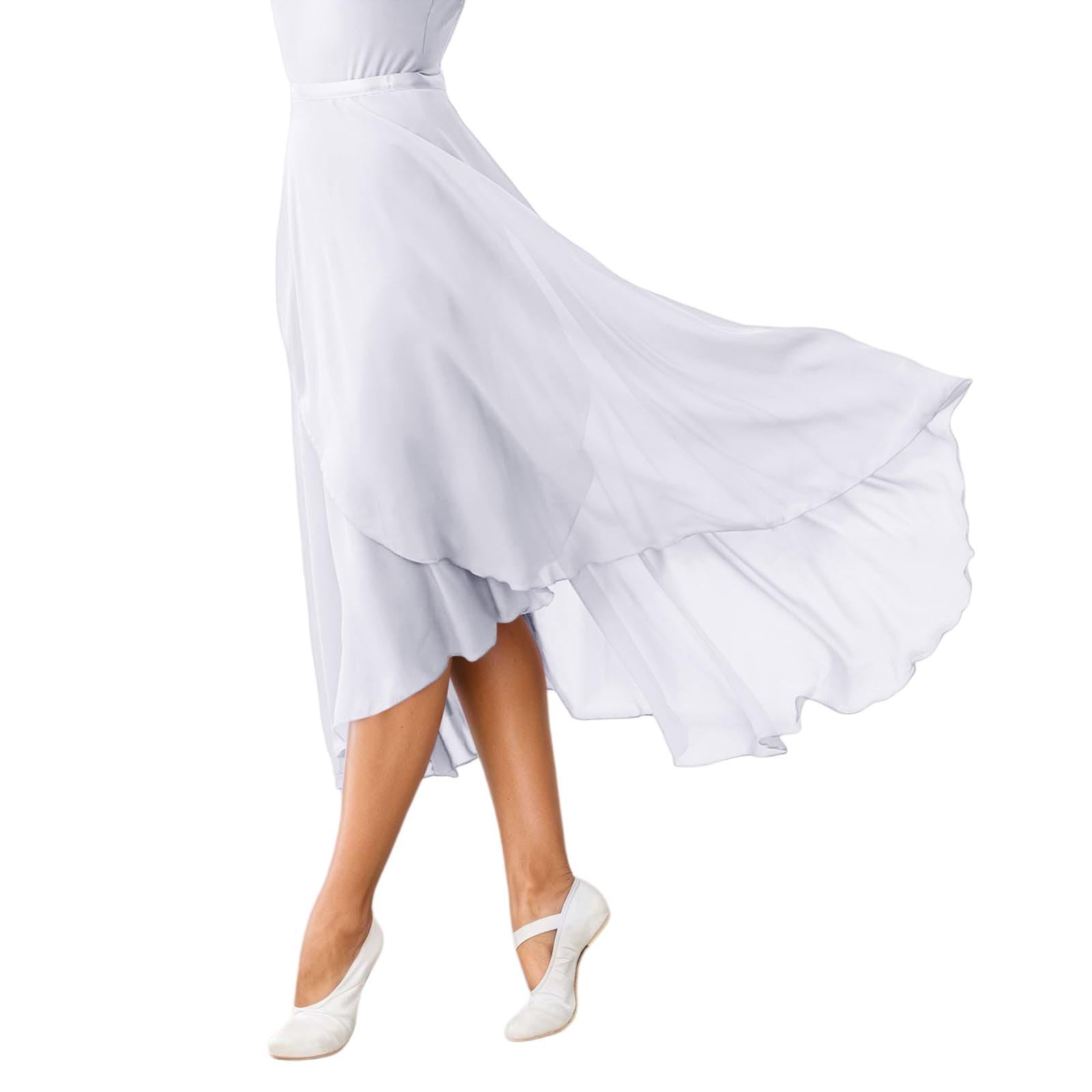 2026 Falda envolvente de ballet para mujer Faldas largas transparentes de baile — view 8