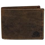  Green Burry Vintage Geldbörse 1705, Braun, 9,5 x 12 x 2,5 cm