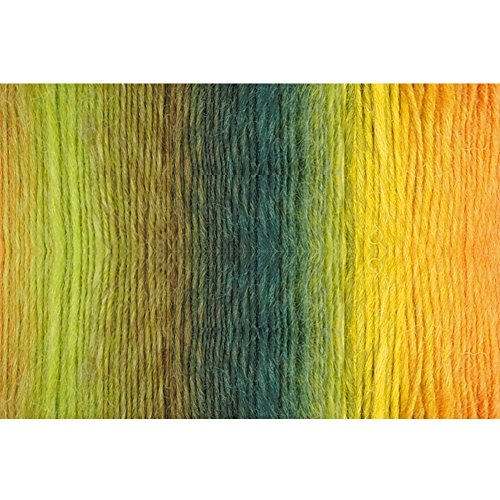 Image of 2 Skeins Rainbow Soft Yarn 100% Wool Gradient Multi Color Yarn for Crocheting Knit Total Length 180mx2(196ydsx2,50gx2)-4