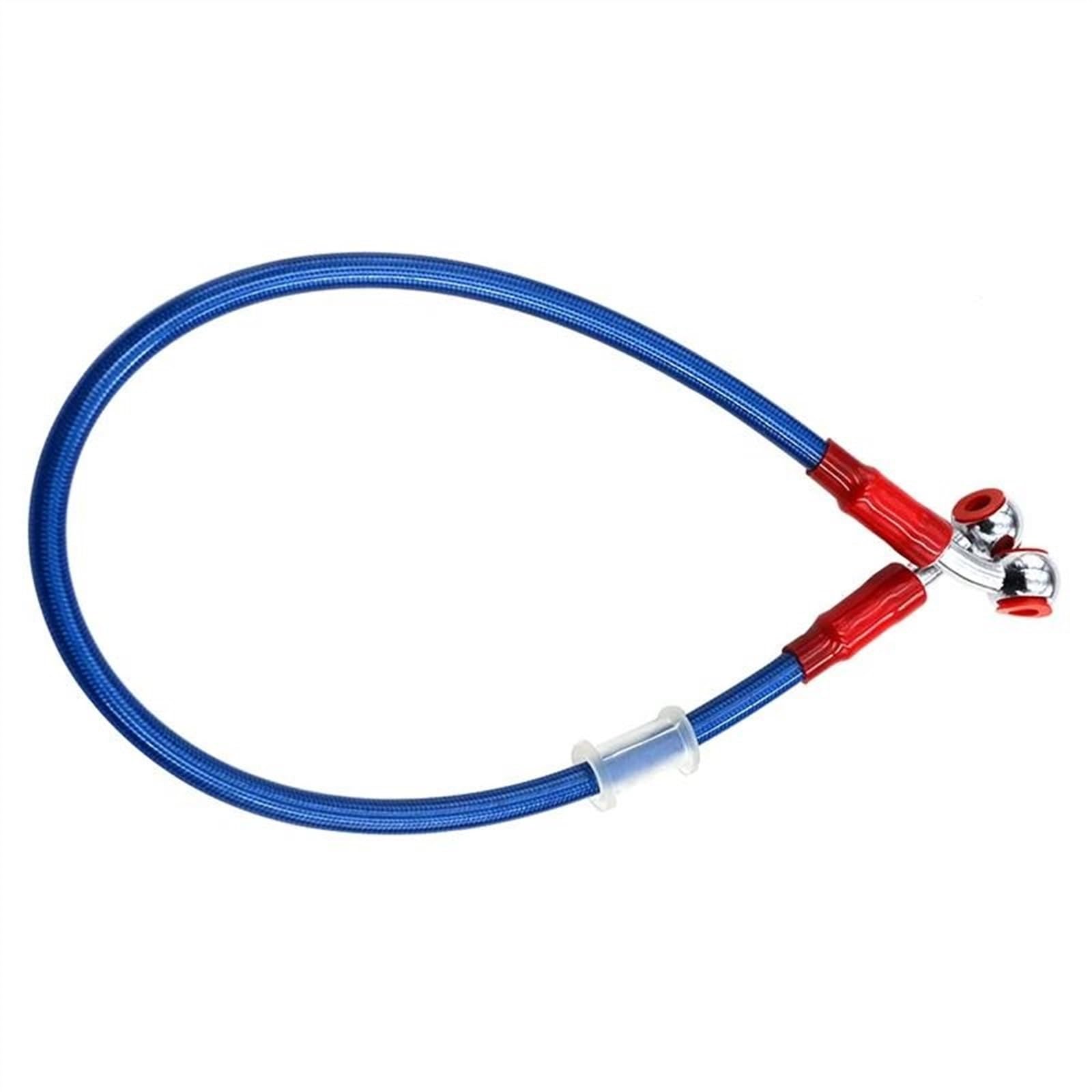 Ksxzw Blue Motorbike Part Motorcycle 70Cm Braided Steel Hydraulic Brake Line Clutch Oil Hose Tube(Blue)