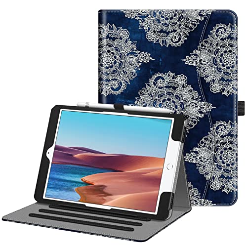 Fintie Case for iPad 9th Gen (2021) 10.2 Inch - Multi-Angle Viewing Stand Cover with Built-in Pencil Holder, Supports Auto Wake Sleep, Also Fit iPad 8th Gen 2020 / 7th Gen 2019, Indigo Dreams