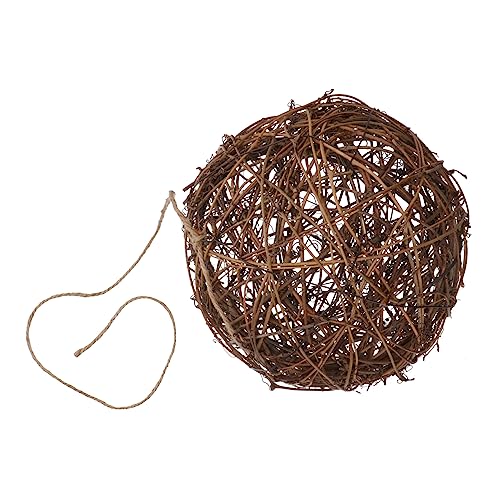Abaodam 1Pc Hanging Hummingbird Nest Outdoor Bird Nesting Material Durable Rattan Ball Lightweight Design for DIY Bird Feeders for Attracting Wild Birds Your Garden