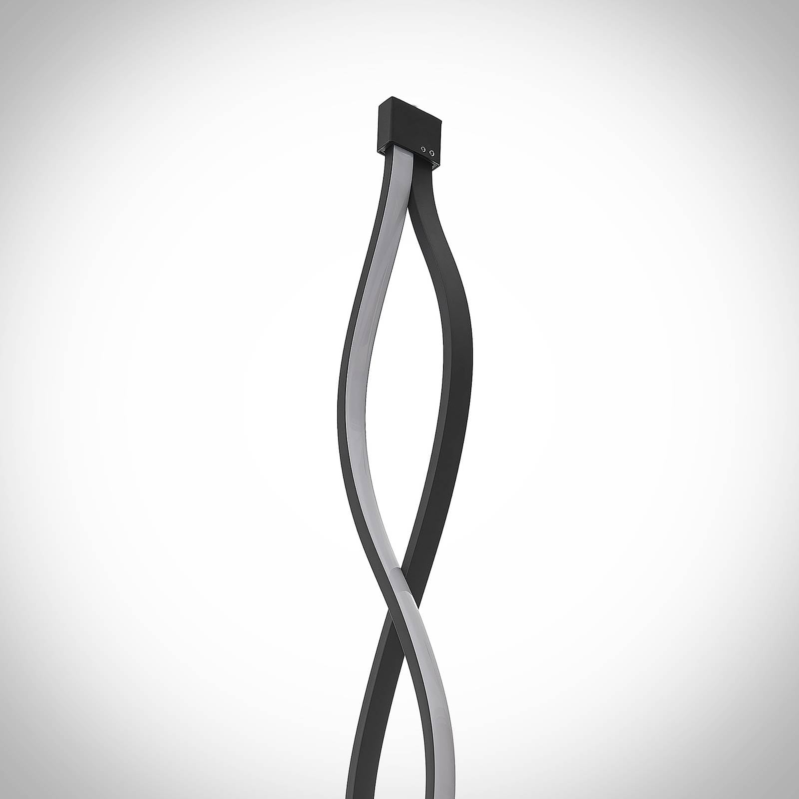 Lindby LED Stehlampe Metall, dimmbar per Touchschalter Stehleuchte schwarz 150 cm Standleuchte Wohnzimmer Schlafzimmer Büro Wohnzimmerlampe 20W