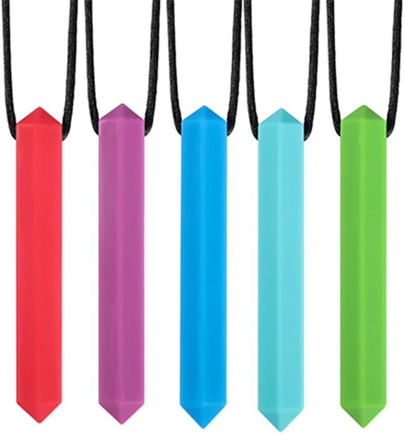 Sensory Chewing Children's Sensory Chew and Bite Sense Tooth Chain Set, Ideal for Autism, Bites and Teeth-Perfect Texture Silicone Chew Toys