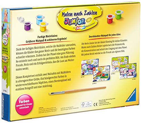 Ravensburger Malen nach Zahlen 27778 - Kleine Prinzessin - Für Kinder von 5-7 Jahren – Bild 2