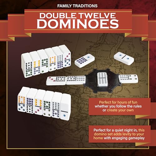 Continuum Games Family Traditions Dominoes Doble 12 miniatura 2