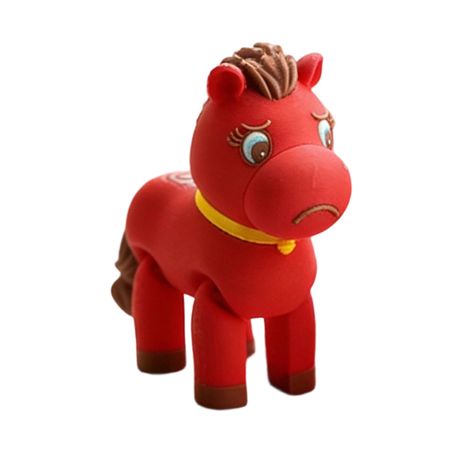Osniyaw D Changeable Expression Chinese New Year Ecorative Statue Year Of The Horse Figurine Ecoration