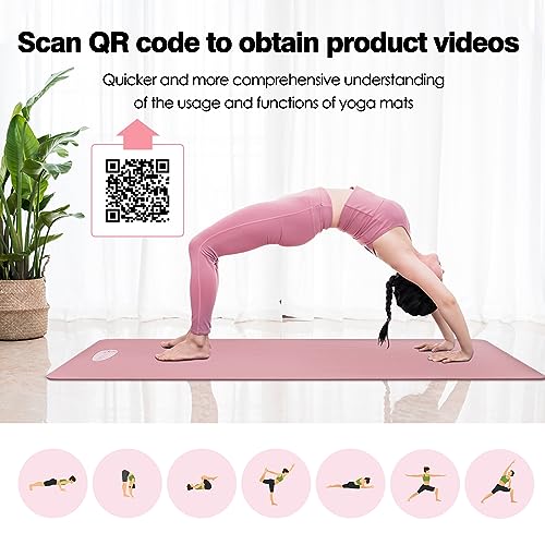 NBR Yoga Mat, Non Slip Exercise Mats with Bag, Thick Foam Mats Ideal for HIT Pilates Sit Ups Planks, Workouts Home Gym Equipment Accessory for Men Women,183×60×1cm - Image 5