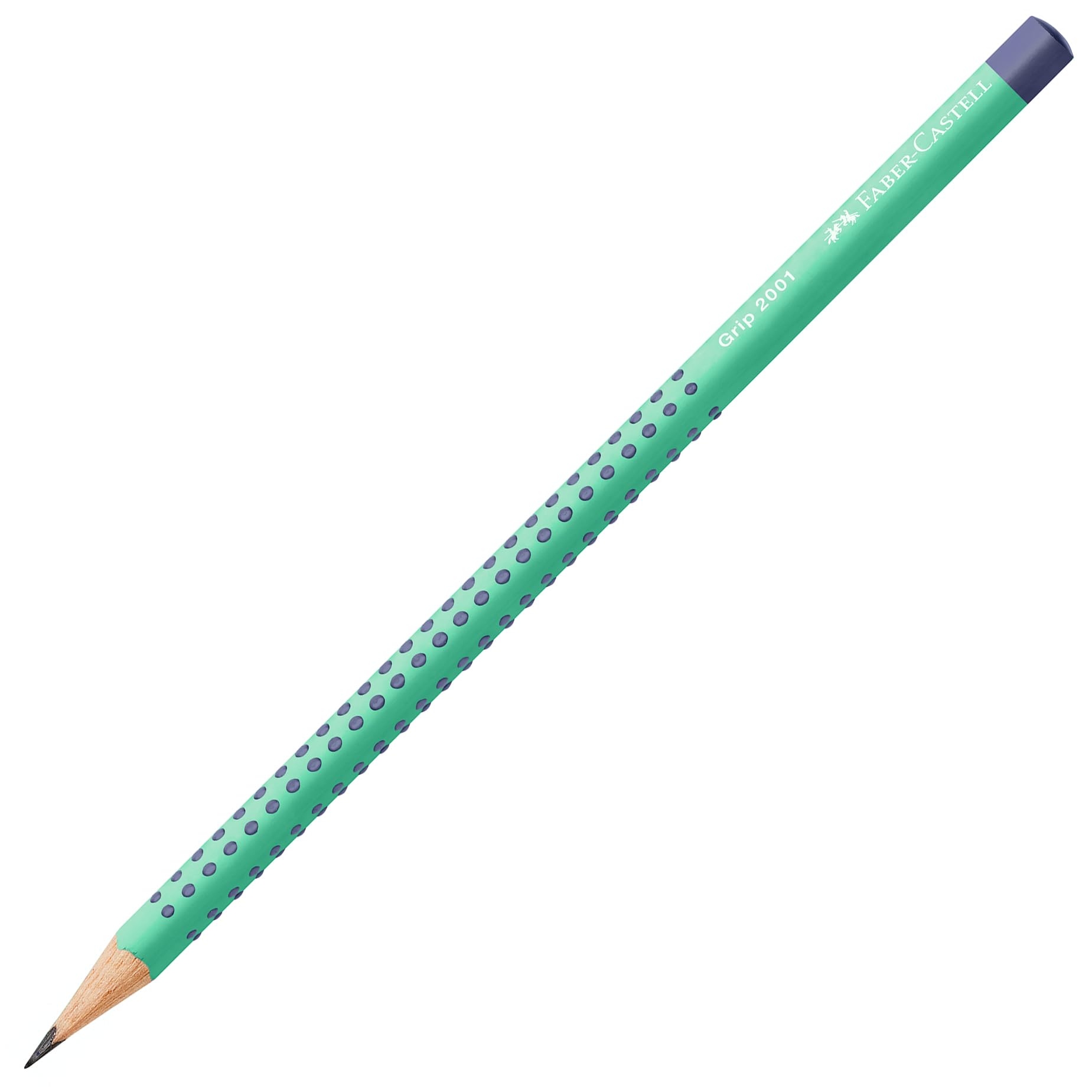 FABER-CASTELL - ołówki Grip 2001 B Buzzing Blue, 6 sztuk | Ergonomiczne ołówki o twardości B do wygodnego pisania i rysowania