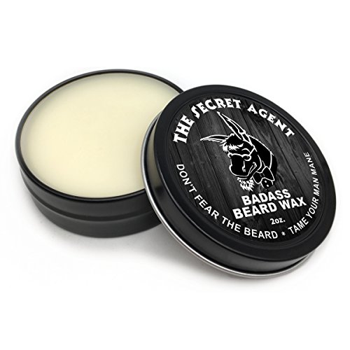 Badass Beard Care Beard Wax For Men - The Secret Agent, 2 oz - Softens Beard Hair, Leaves Your Beard Looking and Feeling More Dense - Image 3