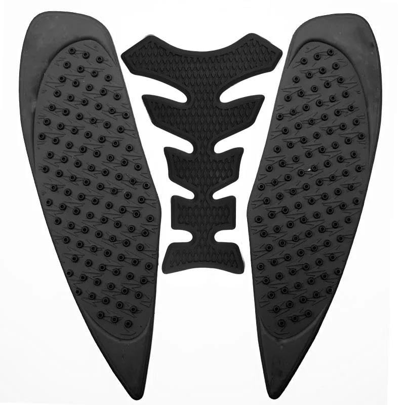 Almohadilla de depósito para Suzuki GSXR 600 750 de vinilo negro resistente