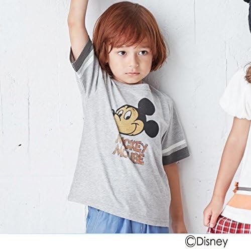 Amazon ハッシュアッシュ キッズ Hushush Kids ミッキーマウス レトロtシャツ グレー 012 13 130cm シャツ ブラウス 通販