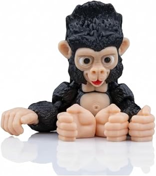 hivhest n Goril Yavrusu - Flexi Oynar Eklemli 3D Bask  Fig r Oyuncak