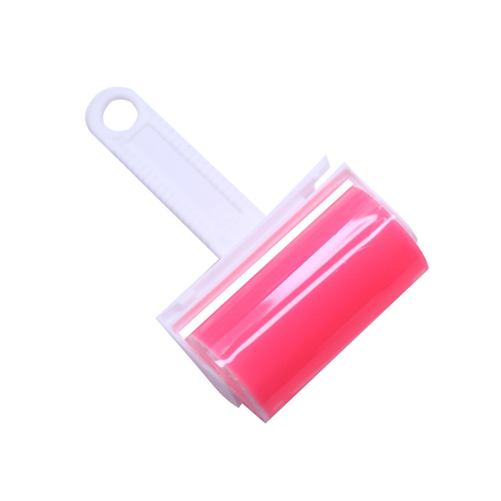 Lint roller Washable Clothes Hair Sticky Roller Reusable Portable Home Clean(Pink no cover)