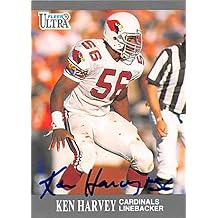 Autograph 125000 Phoenix Cardinals 1991 Fleer Ultra No. 238 Ken Harvey Autographed Football Card