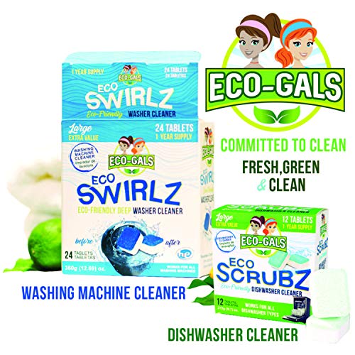image for Eco-Gals Eco Scrubz Deep Dishwasher Machine Cleaner Unscented, 12 Coun