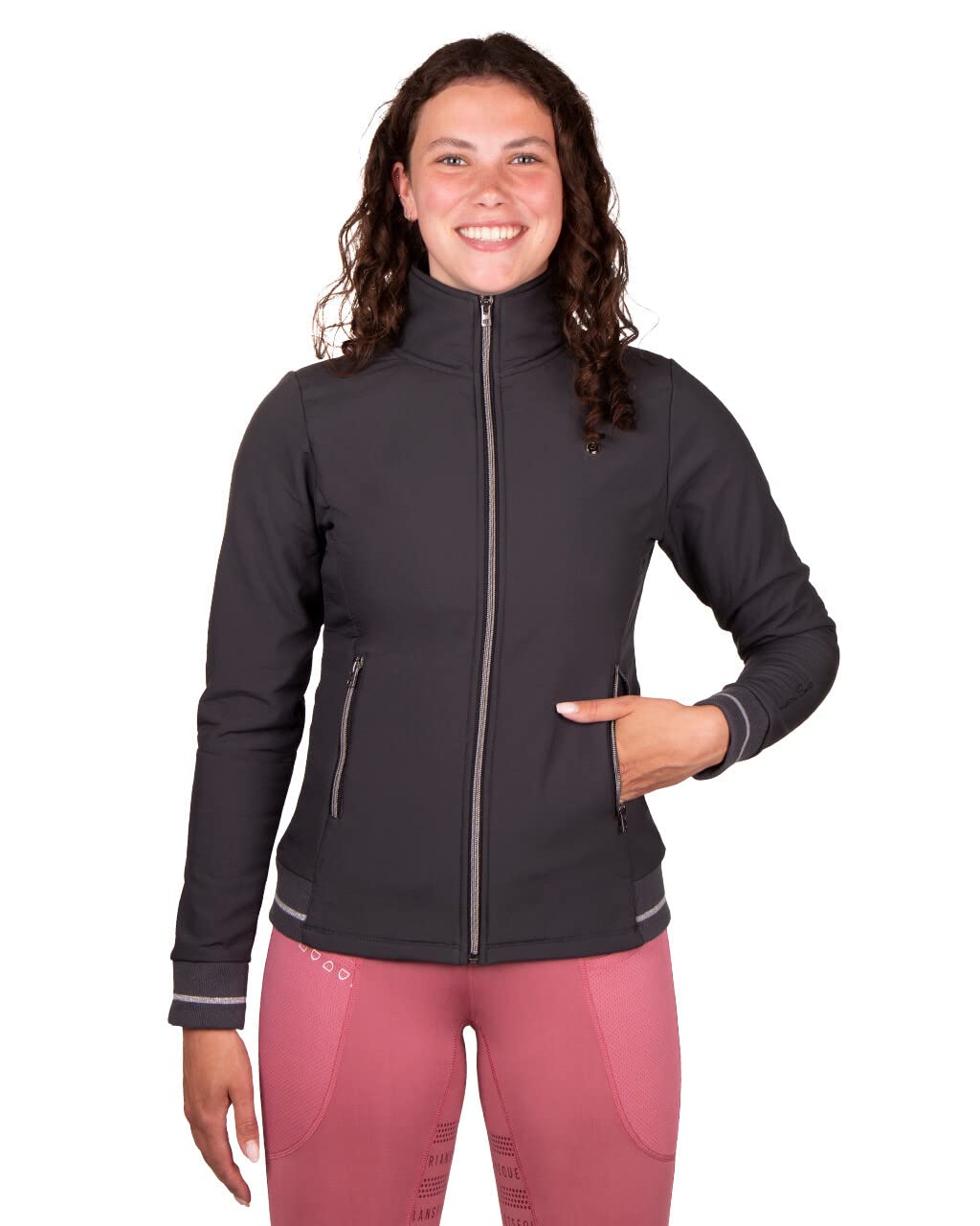 QHP Giacca softshell da equitazione Lieke impermeabile