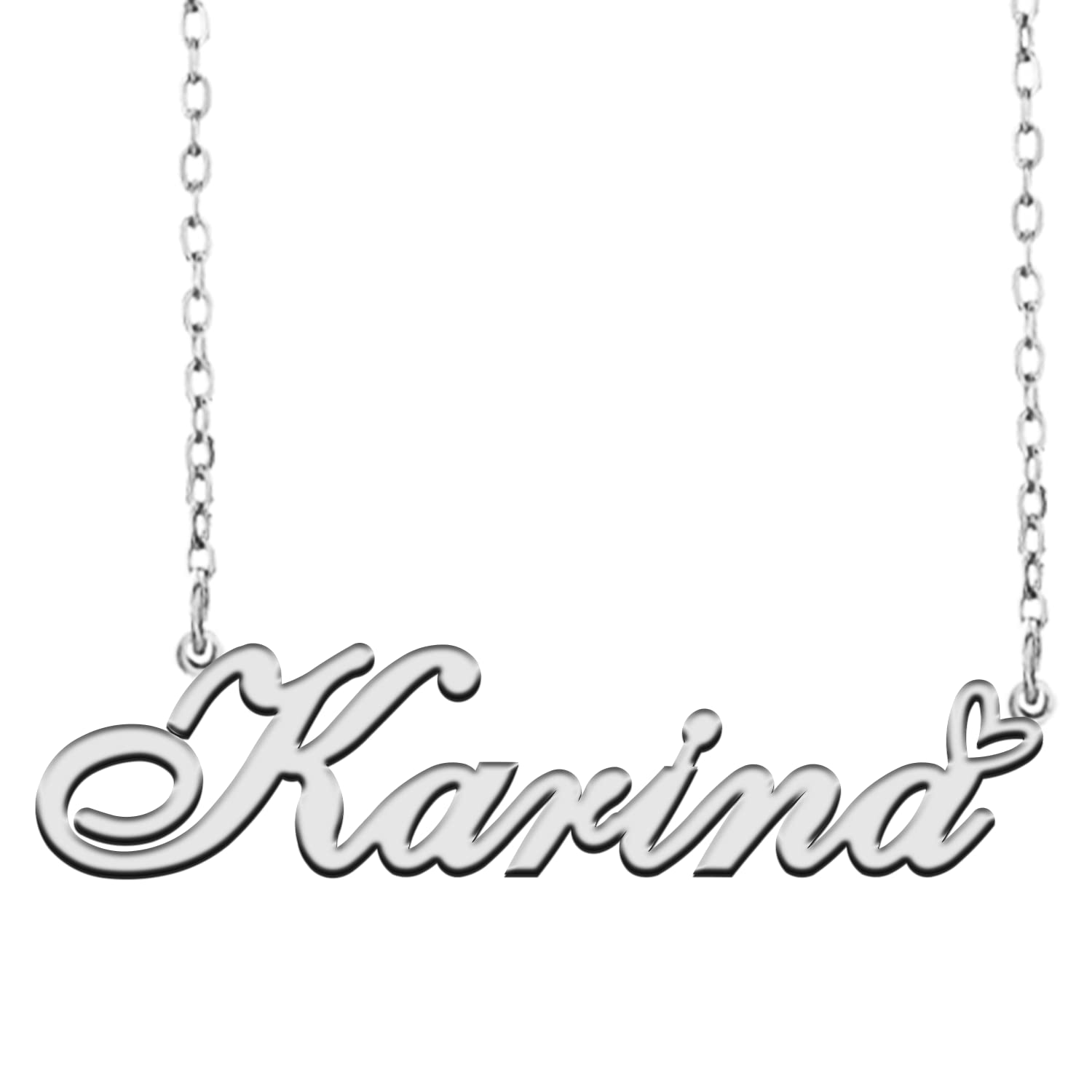 A168A Custom Pendant Name Necklace Customized Personalized Plated Name Necklace for Mother Daughter Christmas New Year Birthday Valentine's Day