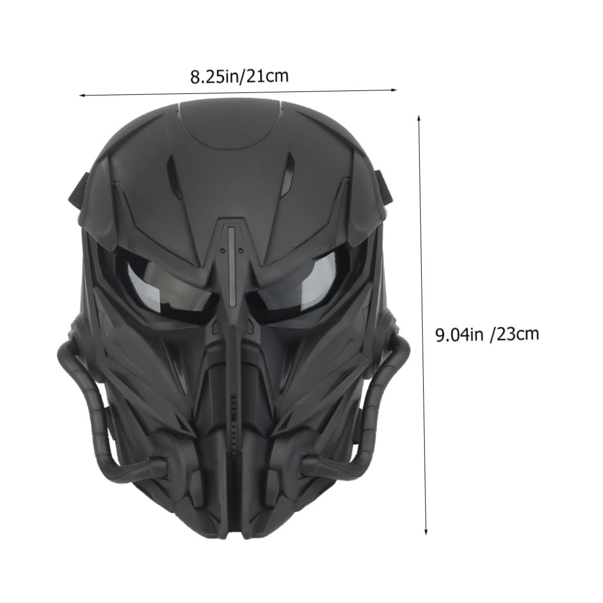 Homoyoyo Science Fiction Costume Mask Decorative Outdoor Mask for Halloween Cosplay and Sports Breathable Lightweight Design Elastic Headband for Comfortable Fit