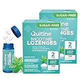 Quitine Nicotine Lozenges 2mg Mint Flavor, Stop Smoking Aid – Affordable NRT to Relieve Cravings | Long-Lasting Flavor, 240 Count (Pack of 2), Smoking Cessation that Works