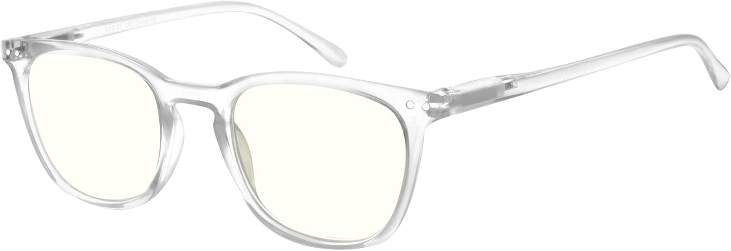 LOOKLIFE Clear Reading Glasses Blue Light Blocking Reading Glasses for Women and Men Computer Reading Glasses