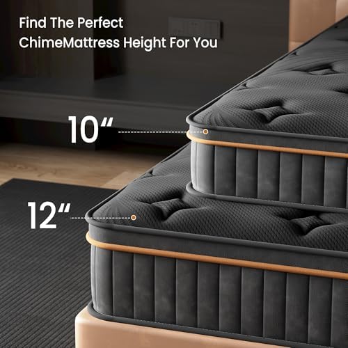 HAPPYMONT Queen Size 12 Inch Hybrid Mattress, 7-Zone Support with Reinforced Edge, Pocket Coil & Memory Foam for Pressure Relief, CertiPUR-US Certified, Mattress in a Box - 4