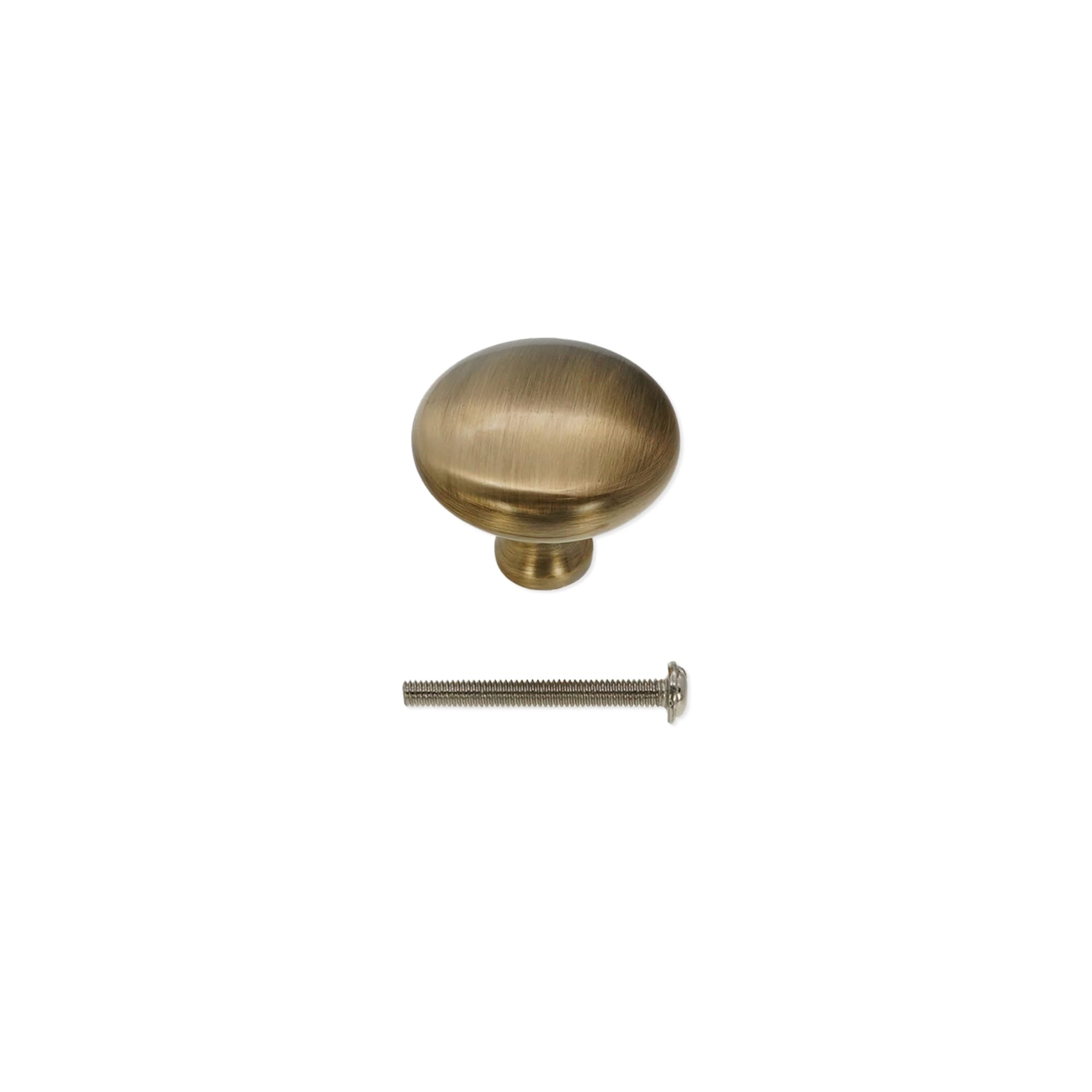 Infinity Decor Pomelli rotondi moderni a forma di fungo, in ottone massiccio, per credenze, credenze, confezione da 4, 38 mm, ideali per cassetti e ante