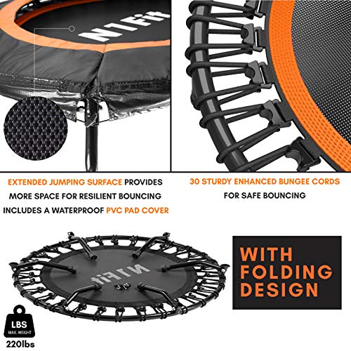 N1Fit Rebounders Mini Trampolines for Adults 40" Fitness Trampoline
