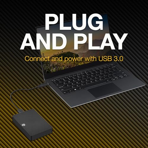 Seagate Expansion 5TB External HDD - USB 3.0 for Windows and Mac with 3 yr Data Recovery Services, Portable Hard Drive (STKM5000400) - Image 5