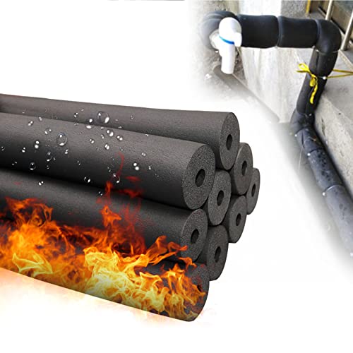 mellifuous zyy Rohrisolierung Wandstärke 9mm/15mm Rohrschale Isolierschlauch, Schaumstoffschlauch, 1.7m /1.8m Länge Outdoor Ausrüstung Feuer Wetterfeste Fahrrad Lenkerüberzüge Wasserrohr Cover