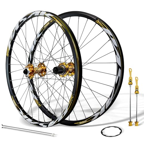 Roues de VTT 24 Pouces Freins à Disque Blocage Rapide Cassette 7 8 9 10 11 12 Vitesses