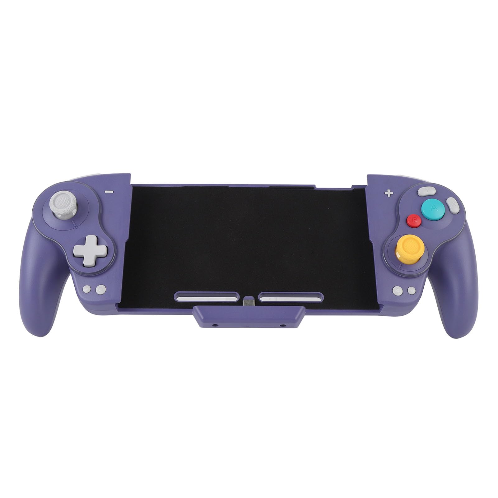 Controlador Joypad Inalámbrico con Teclas Mecánicas RGB con Ajustable para Interruptor y Interruptor OLED, Joypad Ligero de una Pieza para Jugadores (PURPLE)
