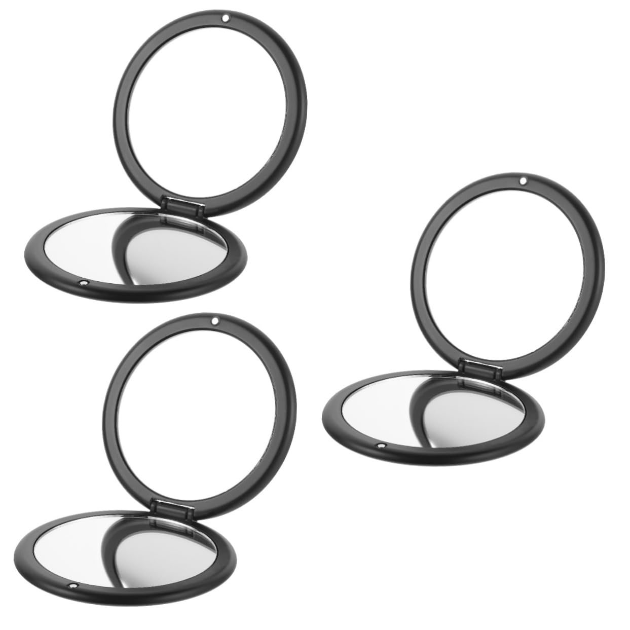 minkissy Espejo de tocador plegable de 3 piezas, espejo de bolsillo para novia, espejo de bolsillo para mujer, mini lupa, mini espejo de aumento, espejo de bolsillo pequeño, monederos, de