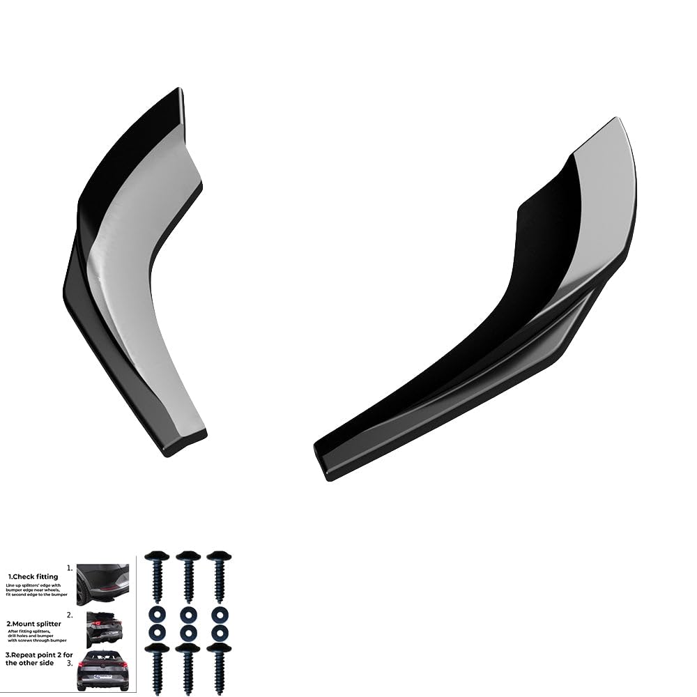 Hinten Splitter kompatibel mit Audi A3 8Y Limousine 2020–2024