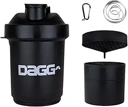 Coqueteleira Academia Shaker Porta Whey Shakeira Copo Fitness C/Mola 3 Compartimentos Personalizado