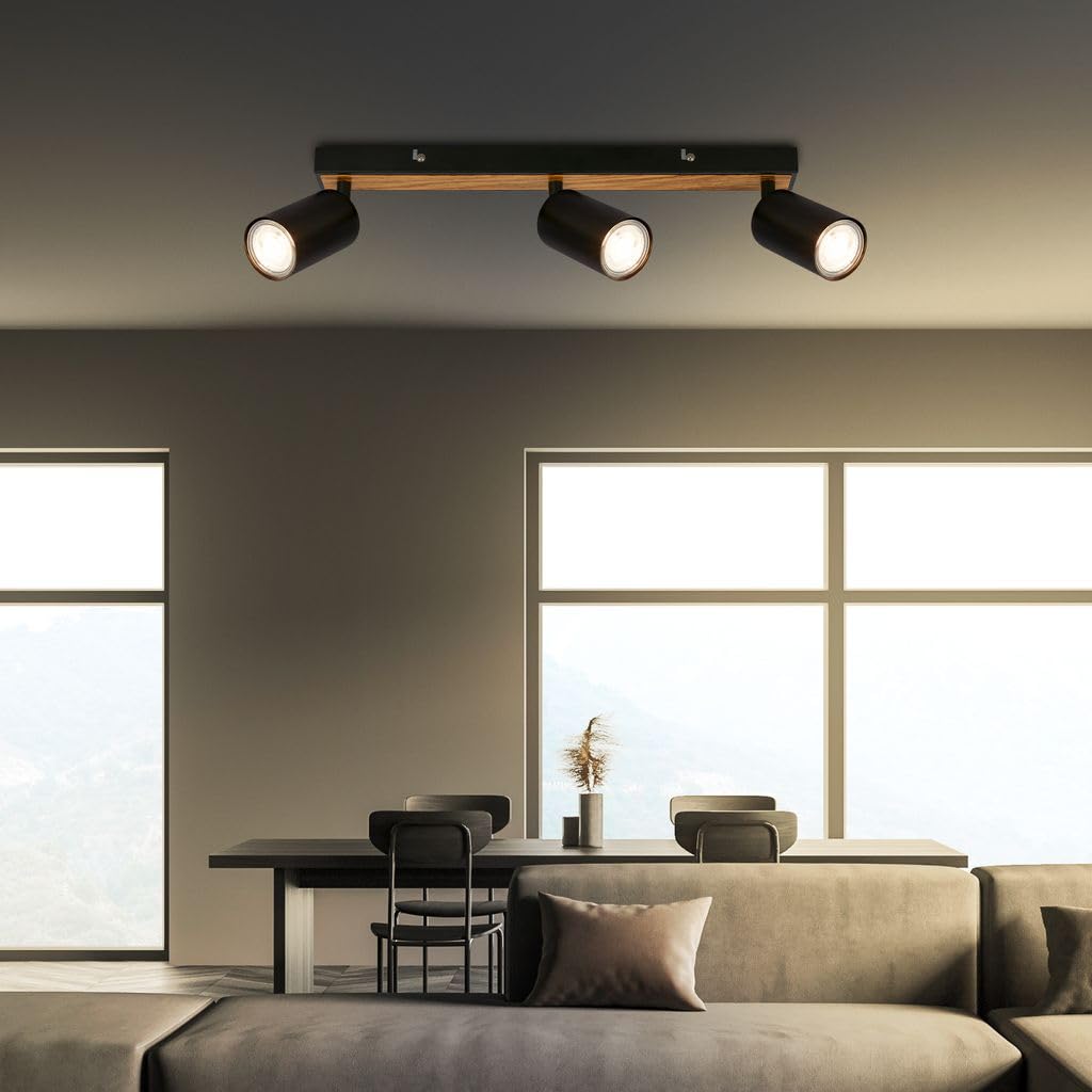 BRILONER, LED Ceiling Spotbar, 3 x GU10 max 9W, Adjustable Ceiling Spot Lights, Living Room, Kitchen Lights - Image 4