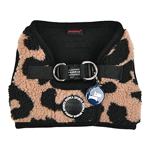 Puppia Brustgeschirr für kleine und mittelgroße Hunde - Serval Harness B - verstellbar und komfortabel, Beige, M