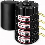 Trailer Jack Block 6’’H with Bag, Heavy Duty RV Stabilizer Blocks & Camper Leveling Blocks for Travel Trailer, Fits Any Tongue Jack, Post, Foot, 5th Wheel, Round, Square or Scissor Stabilizer