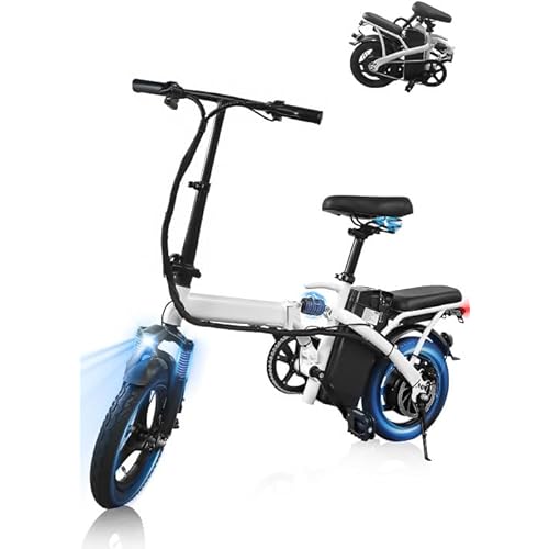 Electric Bike for Adults, Ebike, Electric Bicycle with 576WH Removable Battery,14"/20" Folding Ebike, 20MPH,20+ Miles(MAX),500W High Motor,Multi-Shock Absorption,UL 2849,Commuting Mini E Bikes