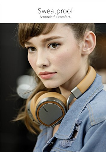Image of BT270 Wireless Bluetooth Headphone, Over-Ear Bluetooth Hi-Fi Stereo Earphones with Mic, Deep Bass with HD Quality Headphones, All Device Support (Gold)