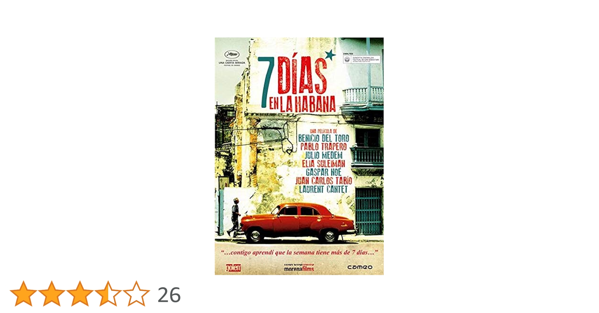 EL LIBRO DE LA PELÍCULA 7 DÍAS EN LA HAB 7 Days in Havana (2012) ( 7 días en La Habana (Seven Days in