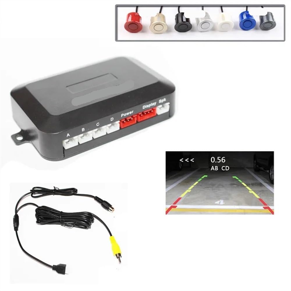 Kit sensori parcheggio Sensore di parcheggio auto Assistenza radar retromarcia e backup Mostra distanza Monitor Display digitale