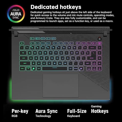 Image of ASUS ROG Strix G16 Gaming Laptop,RTX 5070 Ti 12GB GDDR7 140W TGP, AMD Ryzen 9 8940HX, 16'' WUXGA 165HZ LED Display, 64GB DDR5 RAM 2TB SSD, RGB Backlit, WiFi 6E, RJ-45 with Accessory