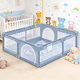 Sécurité optimale pour votre bébé : le parc pour bébé Huracan offre un espace sûr et protégé pour votre bébé pendant qu'il joue et rampe. Avec ses dimensions de 130 x 130 cm ou 150 x 180 cm, le parc pour bébé offre suffisamment d'espace pour que votre enfant puisse se déplacer librement. Le parc pour bébé protège votre bébé contre les câbles dangereux, les prises et les petits objets. Grâce à sa conception robuste, le parc pour chien reste en place, même lors de jeux intenses.