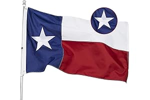 Embroidered Eye-Catching 4x6 Texas Outdoor Flag